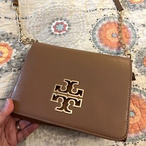 TORY BURCH caramel color crossbody bag